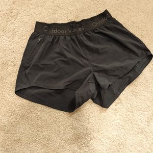NWOT Outdoor Voices running shorts, size XS, black!